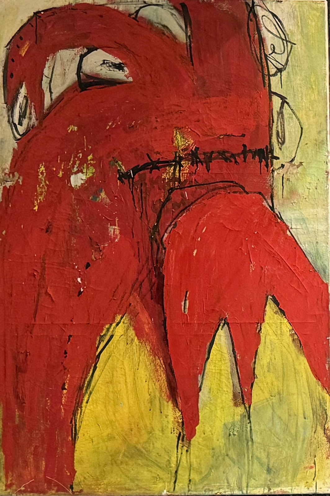 Akvarij, mešana tehnika, 110 cm x 90 cm, 2007