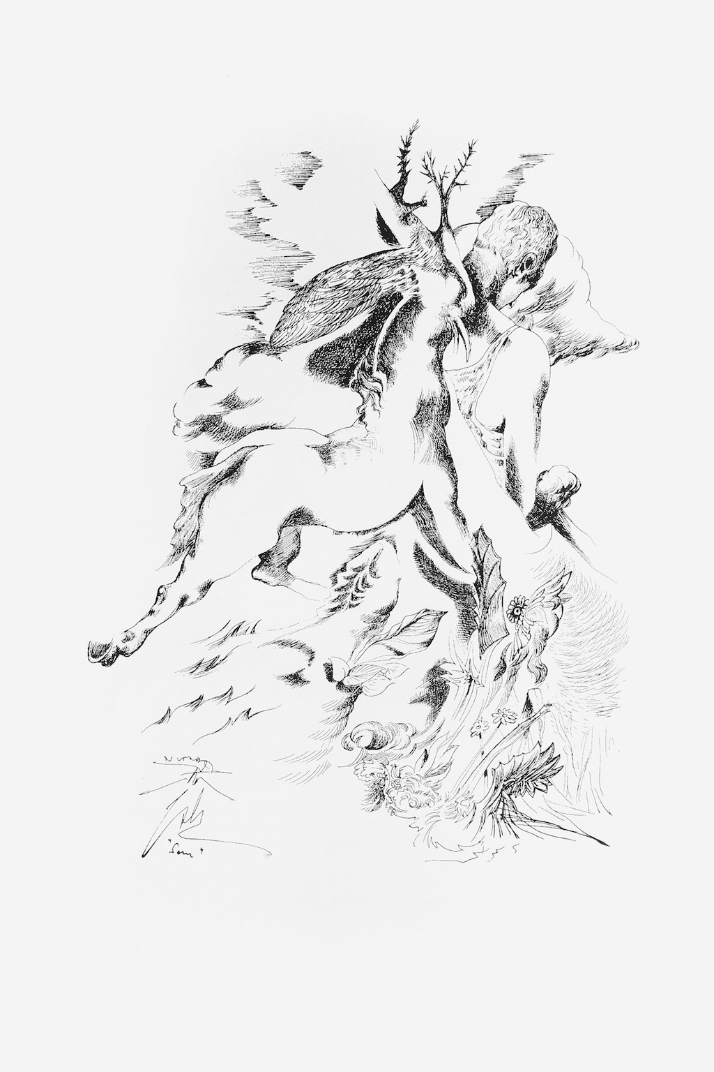 Sam, risba, 42 cm x 29 cm, 1995