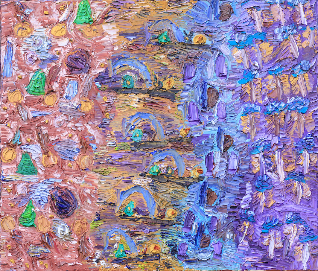 Damjan Šturm, Brez naslova, olje na platno, 70 x 90 cm, 2026