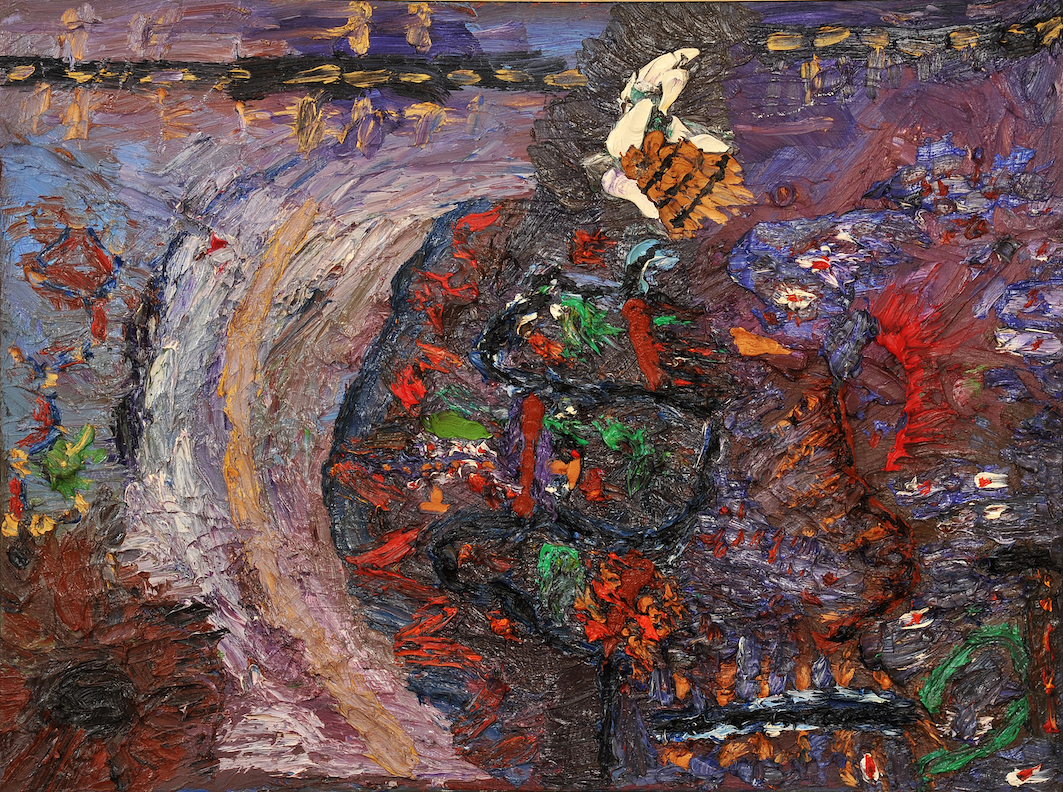 Damjan Šturm, Ljubezen, olje na platno, 60 x 80 cm, 2014